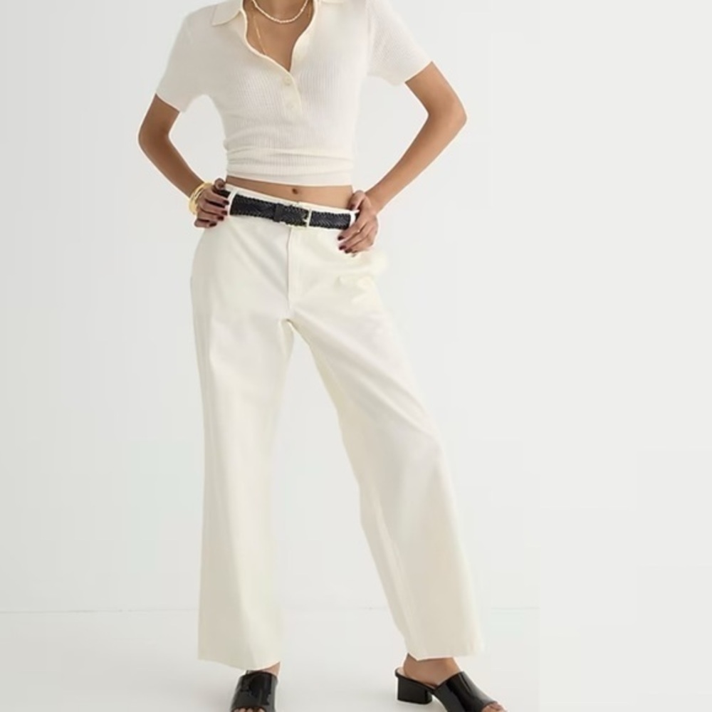 New J Crew Sailor Heritage Chino Pants Size 32 Natural